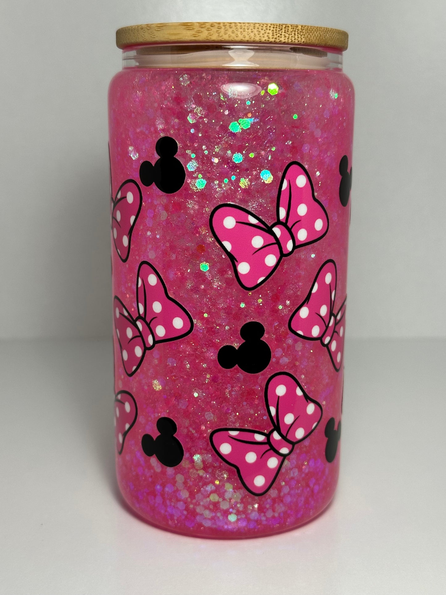 Minnie Mouse Bows Snow Globe Tumbler