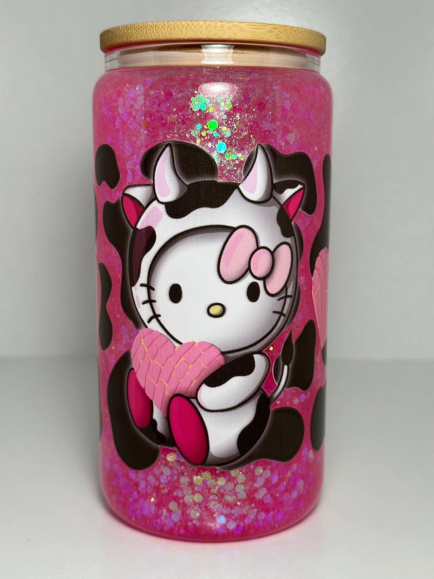 Hello Kitty Cow Snow Globe Tumbler