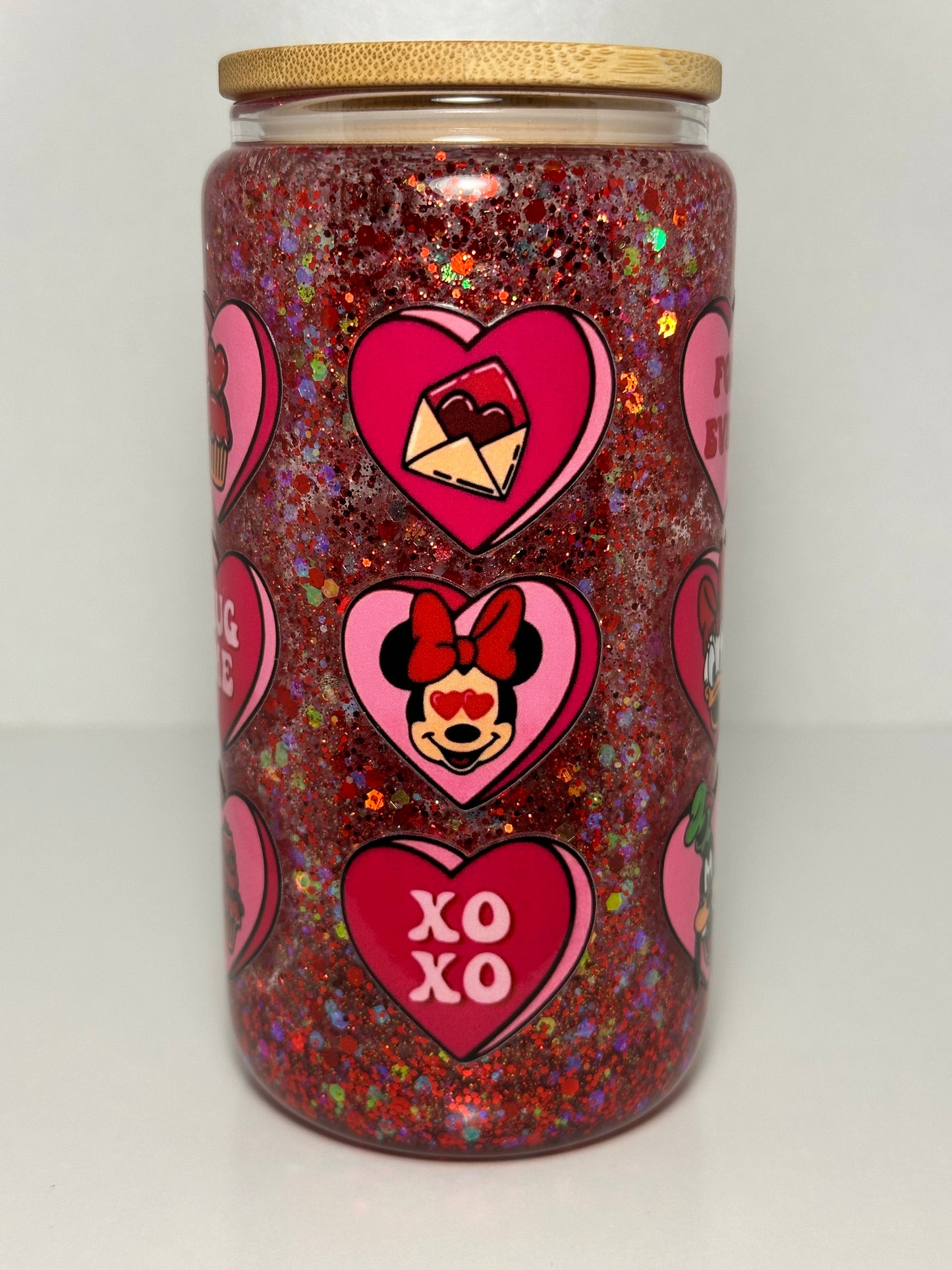 Minnie Mouse Hearts Snow Globe Tumbler